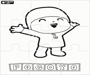 Pocoyo puzzel kleurplaat