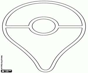 Pokemon Go Plus kleurplaat