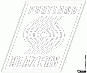 Portland Trail Blazers embleem kleurplaat