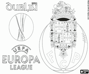 Porto, kampioen Europa League 2010-2011 kleurplaat