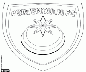 Portsmouth FC logo kleurplaat