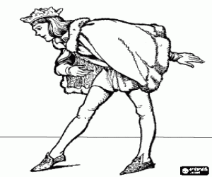 Prins doet een eerbied kleurplaat