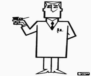 Professor Utonium, Powerpuff Girls kleurplaat