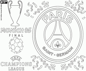 PSG, Champions League-kampioen 2024-2025 kleurplaat