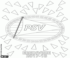 PSV Eindhoven, Eredivisie 2017-18 kleurplaat