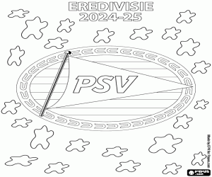 PSV Eindhoven, Eredivisie 2024-2025 kleurplaat