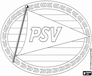 PSV Eindhoven logo kleurplaat