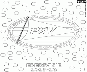 PSV, Eredivisie-kampioen 2025-2026 kleurplaat