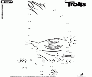 Punt naar punt met Guy Diamond kleurplaat