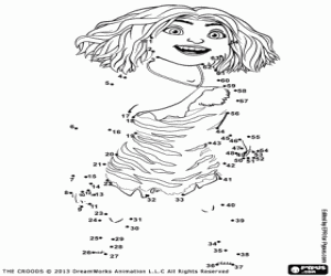 Punt naar Punt Iep kleurplaat