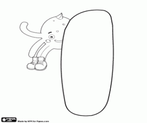 Pypus is achter de letter I kleurplaat