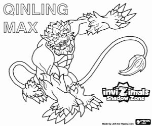 Qinling Max, Invizimals Shadow Zone kleurplaat