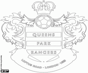 Queens Park Rangers logo kleurplaat
