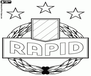 Rapid Wenen badge kleurplaat