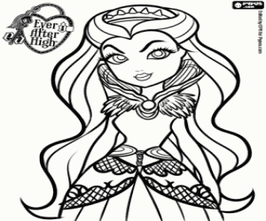 Raven Queen, Ever After High kleurplaat