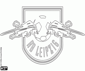 RB Leipzig badge kleurplaat