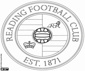 Reading FC badge kleurplaat