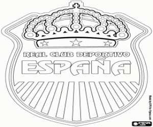 Real España badge kleurplaat