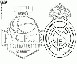 Real Madrid, 2018 Euroleague kampioen kleurplaat
