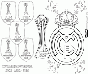 Real Madrid, wereldkampioen 2022 kleurplaat