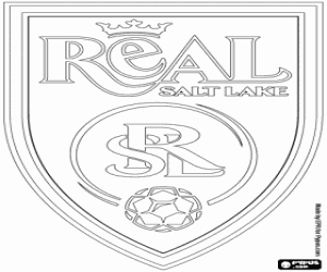 Real Salt Lake schild kleurplaat