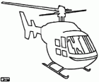 Helikopter, gezien vanaf de voorzijde