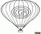 Ballon met een enorme letter G