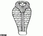 Antropomorfe ingericht Egyptische sarcofaag bedoeld om een mummie bevatten