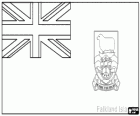Vlag van Falklandeilanden, Brits overzees gebiedsdeel in de Zuid-Atlantische Oceaan