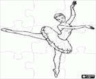 Puzzel van Ballet - Dancer in actie
