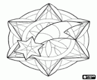 Mandala Kerstmis met de Ster van Bethlehem