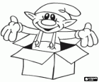 Kerst elf in een doos