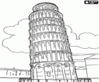 De Toren van Pisa, de scheve toren is de klokkentoren van de kathedraal van Pisa, Italië