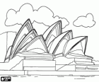 Het Sydney Opera House in Australië, door de Deense architect Jørn Utzon