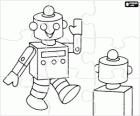 Vreemde robots puzzel