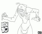 De Ben 10 Alien Ripjaw of Scheurbek kan ademen onder water