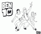 Ben, Gwen en Kevin, de menselijke protagonisten van Ben 10 Alien Force