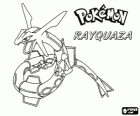 Rayquaza woont in de ozonlaag hoog boven de wolken en is als een grote draak slang