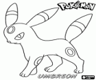Umbreon, Dark type Pokemon, een evolutie van Eevee