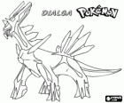 Dialga heeft de bevoegdheid om time controle en is een stalen en dragon type Pokemon