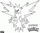 Zapdos is een van de legendarische Pokemon is gezegd dat de vogels om in te wonen donderwolken