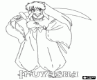 InuYasha met zijn zwaard gebruikt in zijn gevechten tegen monsters en vijanden