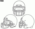 American football helm in blanco te versieren