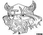 Gezicht van een Viking chief