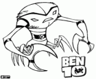 Brainstormen, een genie schaaldieren vreemdeling in Ben 10 Alien Force