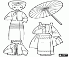 Burma meisje pop met klederdracht