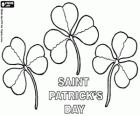 17 maart. Saint Patrick's Day is de viering van de Ierse cultuur. Klavertjes gebruikt als een symbool van Ierland
