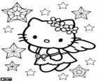 Hello Kitty is een kerstengel tussen de sterren