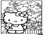 Hello Kitty wenst u een vrolijk kerstfeest en gelukkig feestdagen