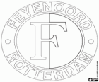 Embleem van Feyenoord Rotterdam, voetbalteam van Nederland